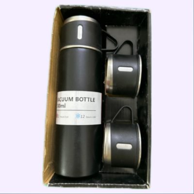 Vacuum Flask with 3 Cups | NoboDokan