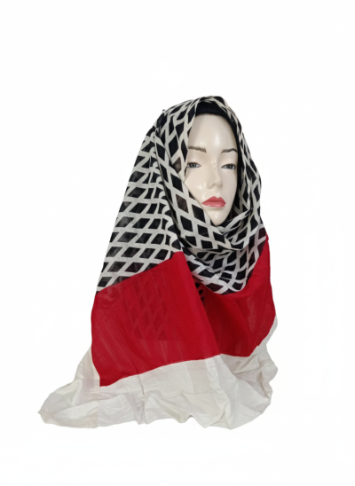 Geometric printed hijab | NoboDokan